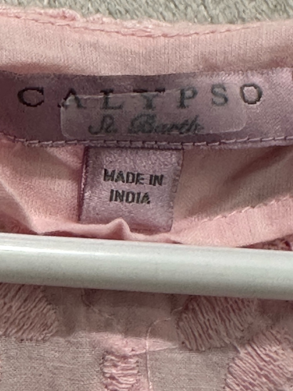 Calypso St. Barth Rondinara Pink Eyelet Crochet Tunic Dress - Women Sz M Resort - Picture 5 of 16